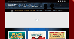 Desktop Screenshot of keycitypublictheatre.org