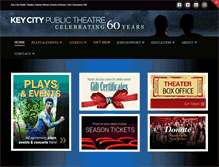 Tablet Screenshot of keycitypublictheatre.org